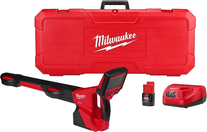 Pipeline locator kit with case, battery and charger