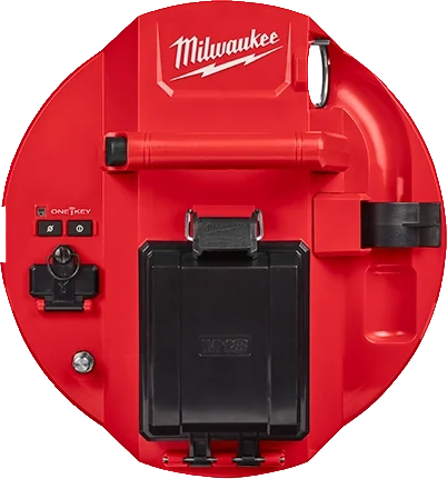The 500GB control hub mounted in the face of the reel